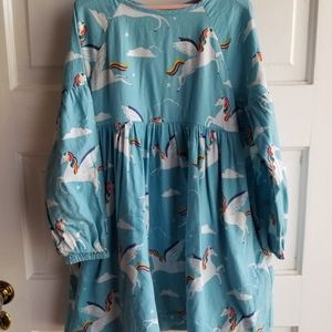 Mini Boden unicorn dress size 6 7